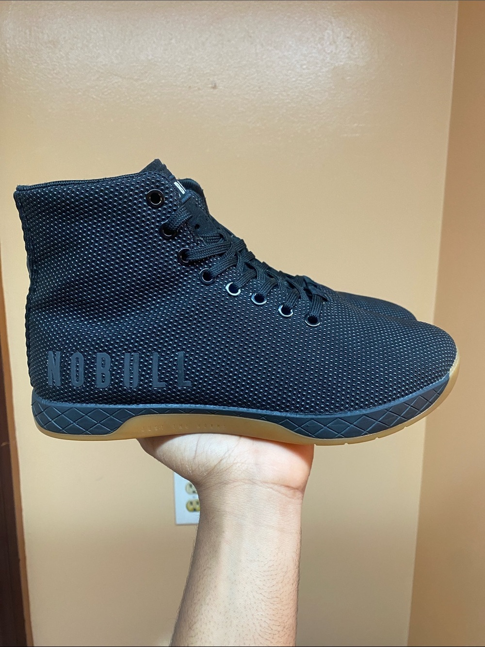 NOBULL Outwork High-Top Training Sneakers “Black Gum” Size 7.5 Men’s 9 Women’s